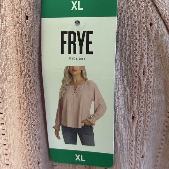 NWT FRYE DUSTY ROSE LONG SLEEVE TOP - Picture 5 of 6